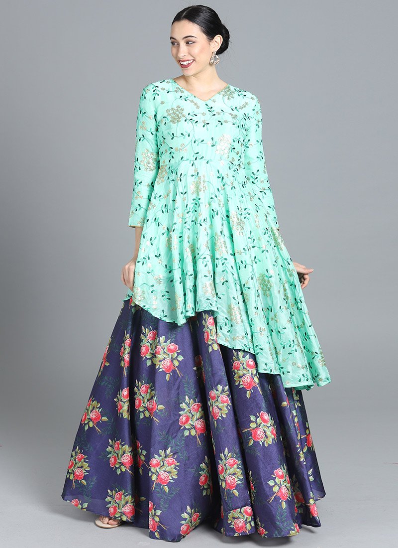 Bollywood Vogue Custom Made Indowestern Skirt Set