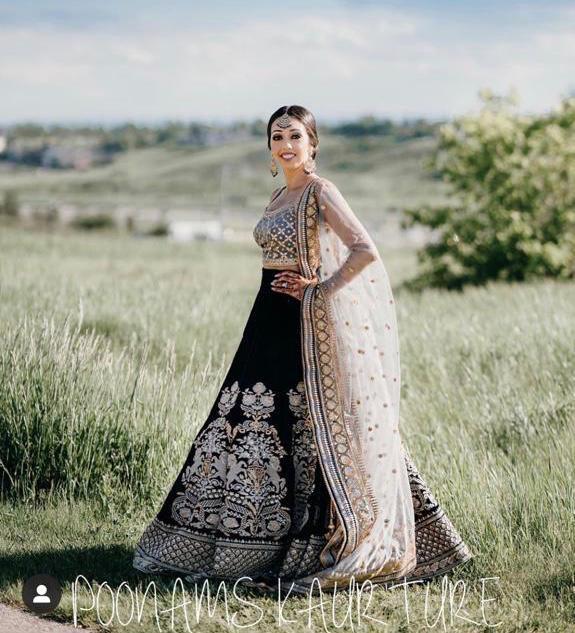 Delightful Cream & Black Attractive Party Wear Embroidery Lehenga Choli