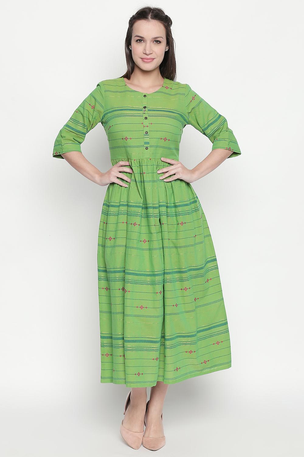 Women Solid Lime Dress