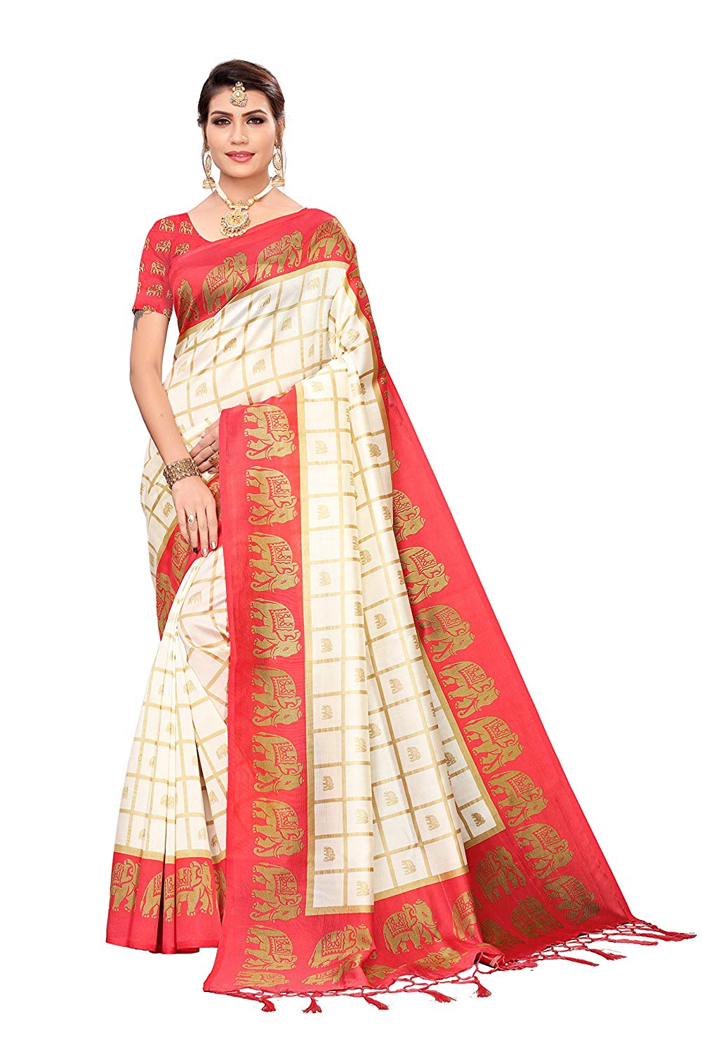 Silk with Blouse Piece Saree