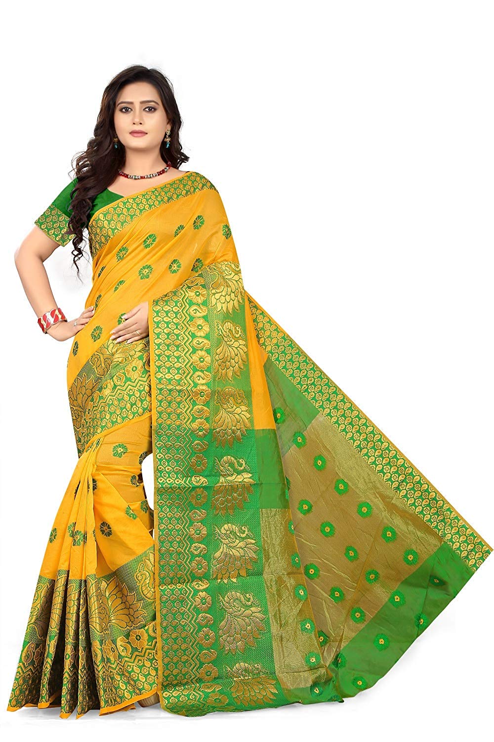 Cotton Saree With Blouse Piece