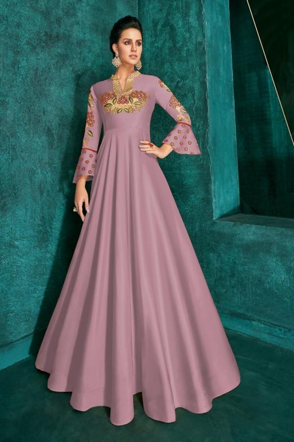 Lavender Silk Gown