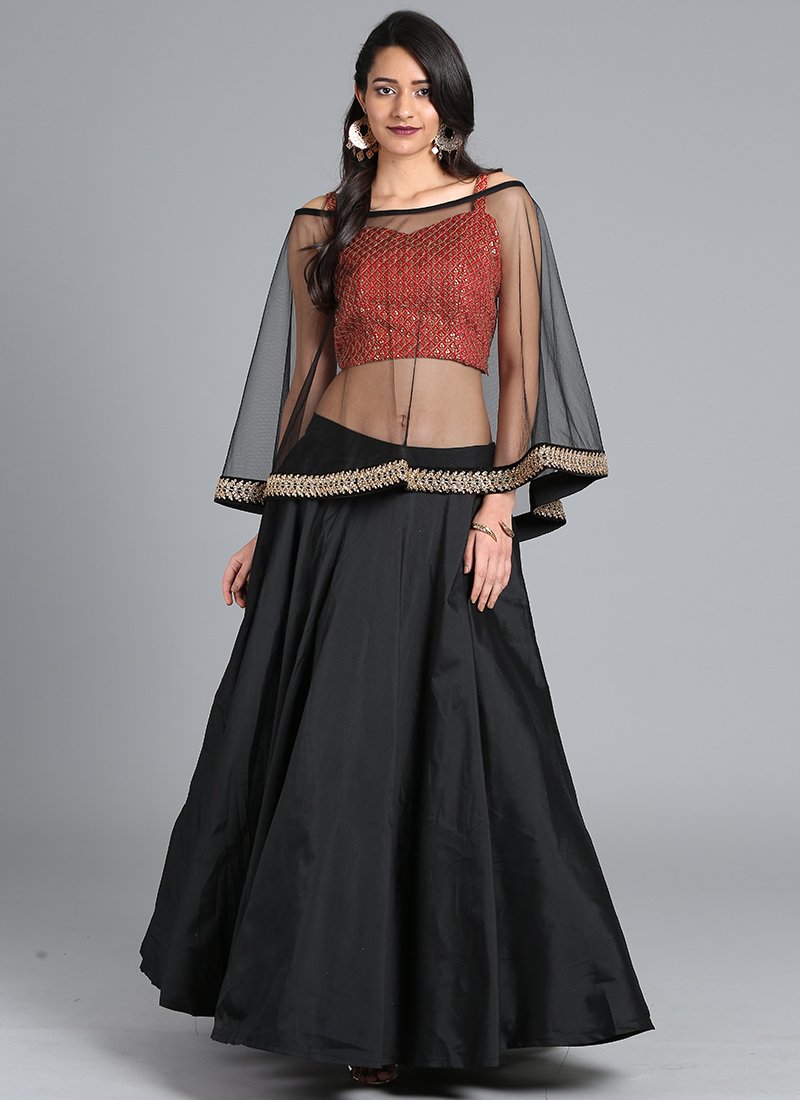 Bollywood Vogue Customised Black Indowestern Set