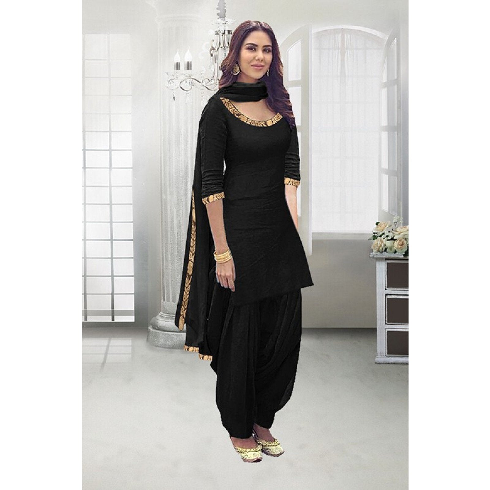Exclusive Casual Black Patiala Suit